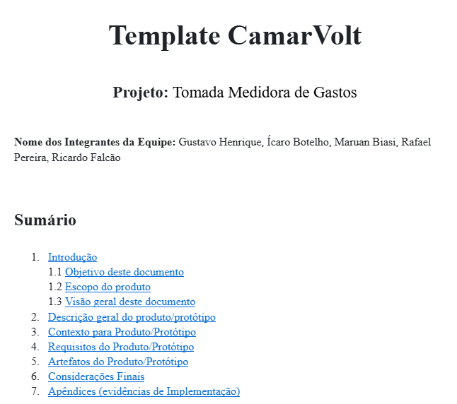 Template CamarVolt
